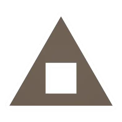 Unturned Triangular Wooden Hole barricade icon