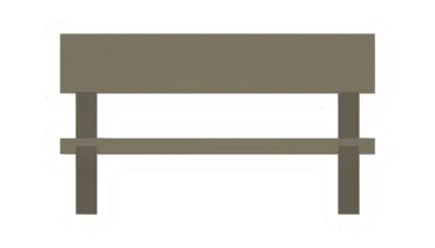 Unturned Wooden Bench barricade icon
