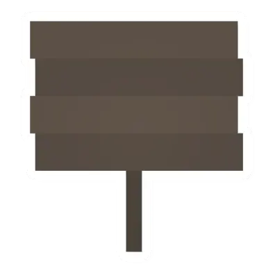 Unturned Wooden Sign barricade icon