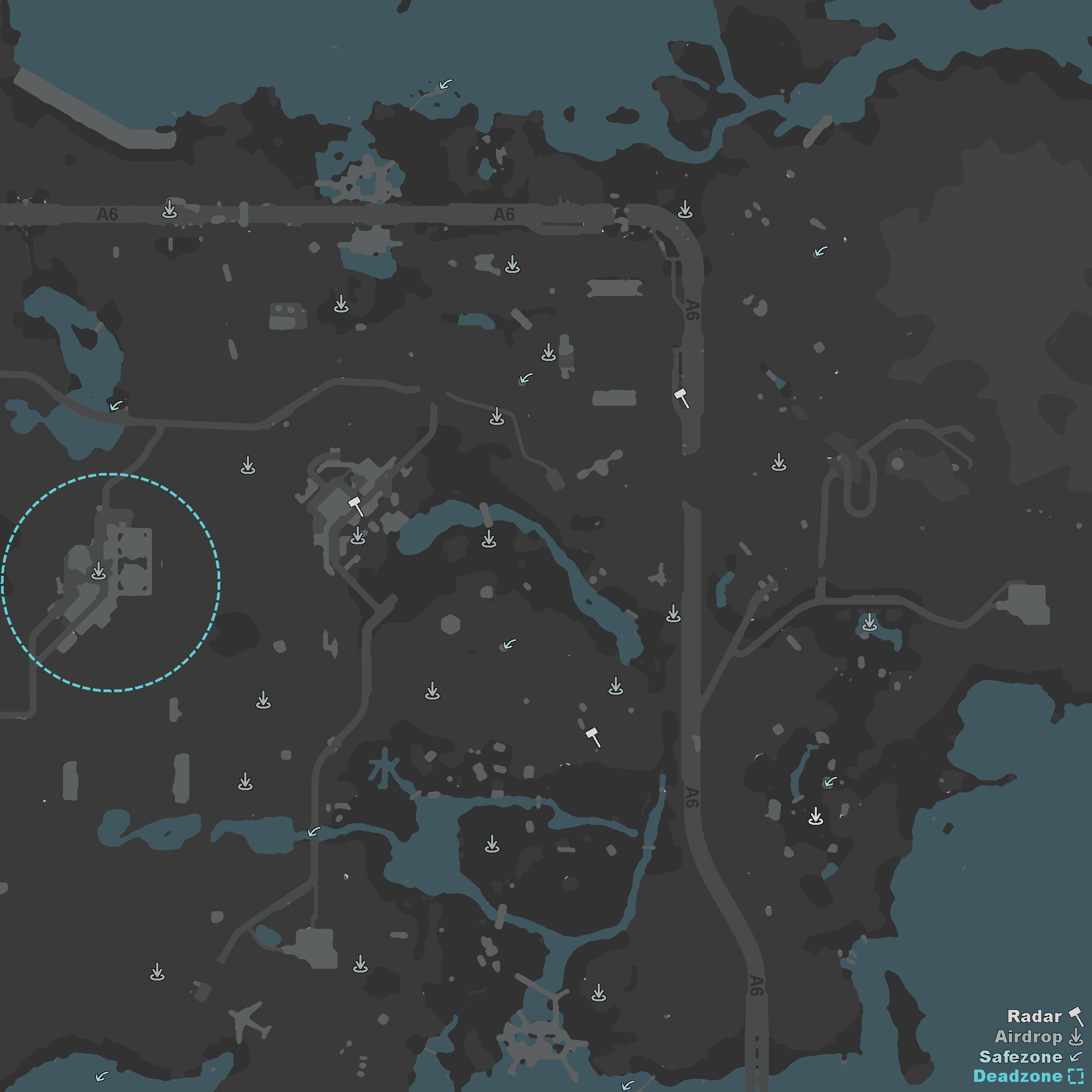 A6 Polaris map chart