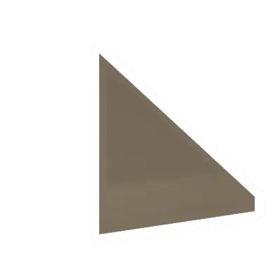 Unturned Triangular Brick Ramp barricade icon