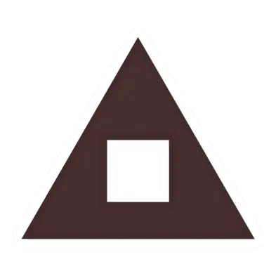 Unturned Triangular Adamantine Hole barricade icon