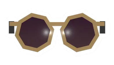 Unturned Golden Round Glasses item icon