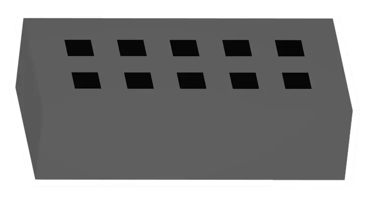 Unturned Grate Half Roof barricade icon