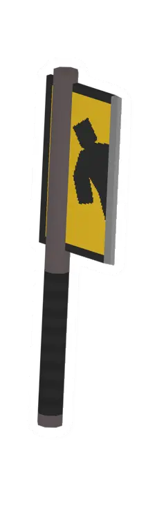 Unturned Road Sign Cleaver melee weapon icon