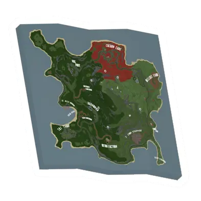 Unturned GPS Paper Map item icon