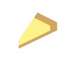 Unturned Cheese Pizza Slice food icon