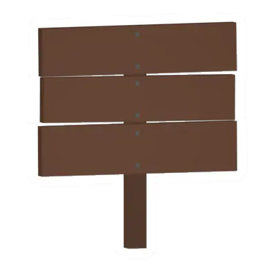 Unturned Locked Pine Sign barricade icon