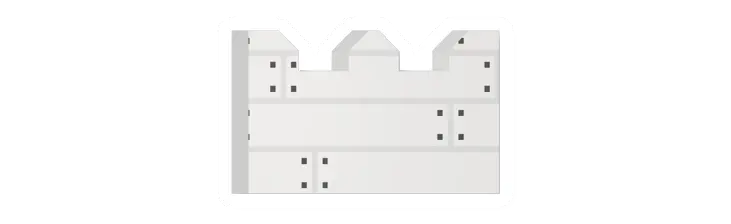 Unturned Birch Castle Spiked Rampart barricade icon