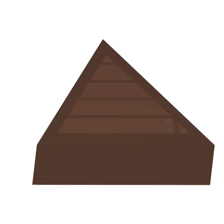 Unturned Pine Triangular Roof barricade icon