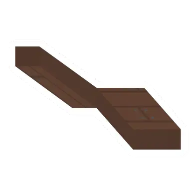 Unturned Pine Stairs (Left) barricade icon