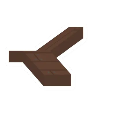 Unturned Pine Stairs (Right) barricade icon