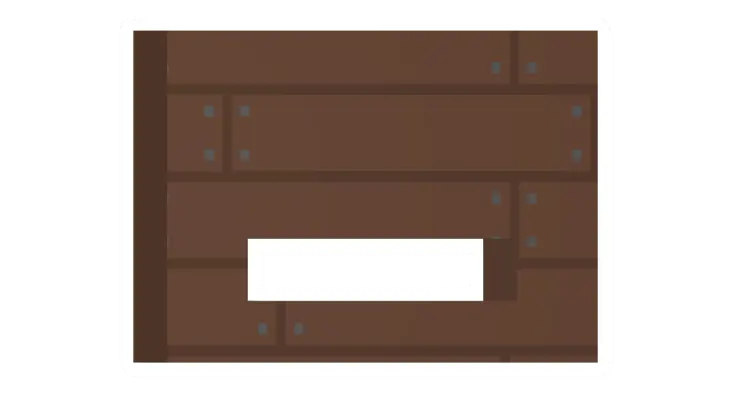 Unturned Pine Horizontal Window (Low) barricade icon