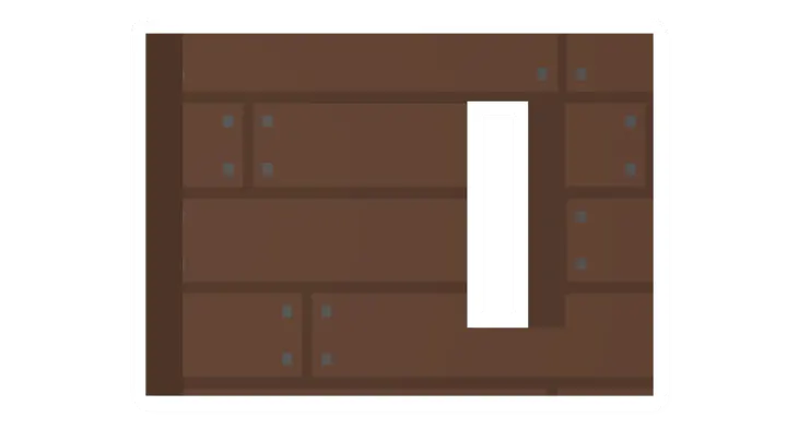 Unturned Pine Vertical Window (Side) barricade icon