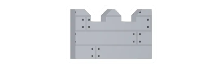 Unturned Poplar Castle Spiked Rampart barricade icon