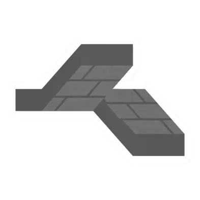 Unturned Stone U Stairs (Right) barricade icon