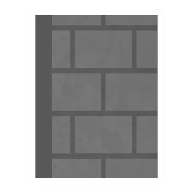 Unturned Stone Half Wall item icon