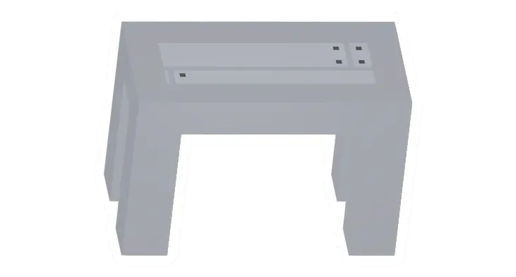 Unturned Poplar Half Floor barricade icon