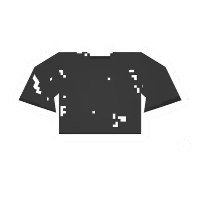 Unturned Worn Black Tee clothing icon