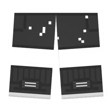 Unturned Worn Black Sawed-Off Shorts clothing icon