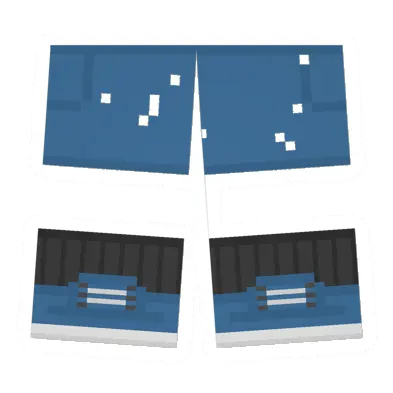 Unturned Worn Blue Sawed-Off Shorts clothing icon