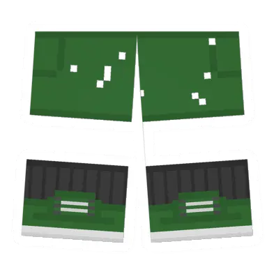 Unturned Worn Green Sawed-Off Shorts clothing icon