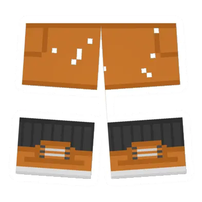 Unturned Worn Orange Sawed-Off Shorts clothing icon