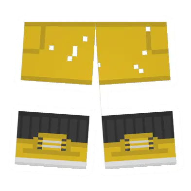 Unturned Worn Yellow Sawed-Off Shorts clothing icon
