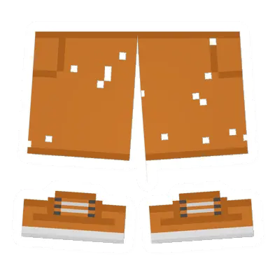 Unturned Worn Orange Shorts clothing icon
