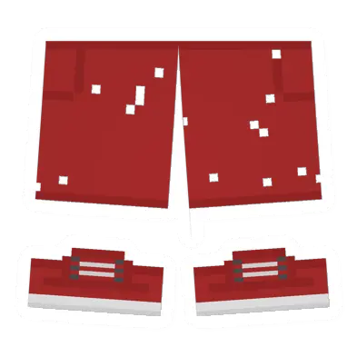 Unturned Worn Red Shorts clothing icon