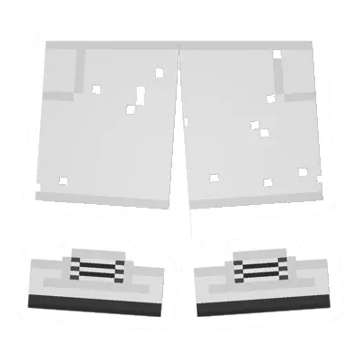 Unturned Worn White Shorts clothing icon