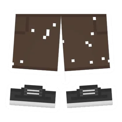 Unturned Worn Corduroy Shorts clothing icon