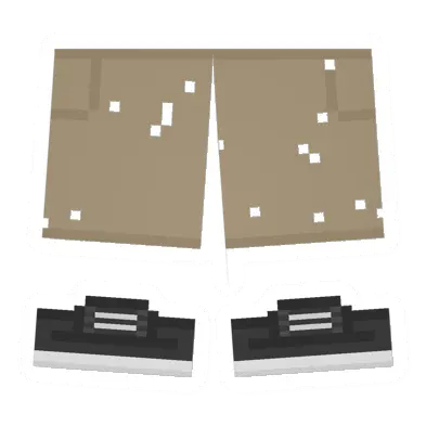 Unturned Worn Khaki Shorts clothing icon