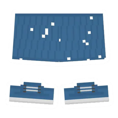 Unturned Worn Blue Skirt clothing icon