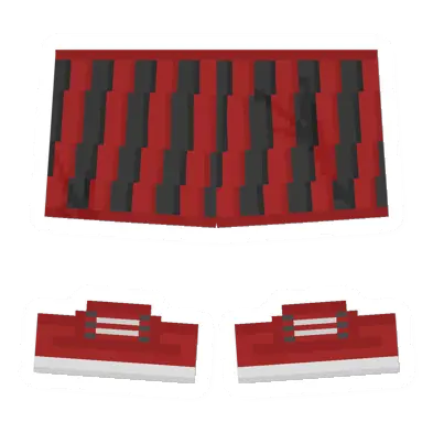 Unturned Red & Black Skirt clothing icon