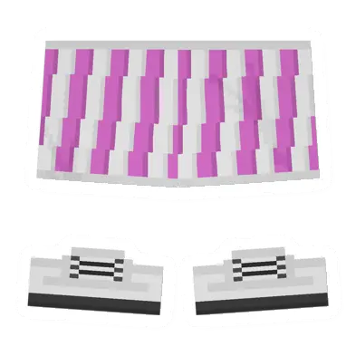 Unturned White & Pink Skirt clothing icon