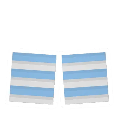 Unturned Light Blue & White Knee High Socks supply icon