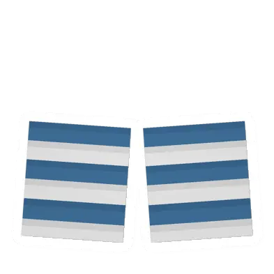 Unturned Blue & White Knee High Socks supply icon