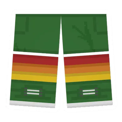 Unturned Green Sawed-Off Shorts (Rainbow) clothing icon