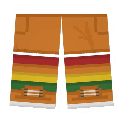 Unturned Orange Sawed-Off Shorts (Rainbow) clothing icon