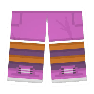 Unturned Pink Sawed-Off Shorts (Orange & Purple) clothing icon