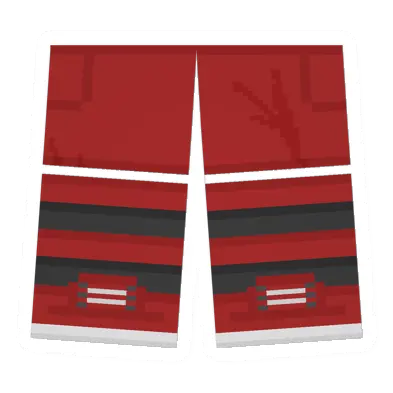Unturned Red Sawed-Off Shorts (Red & Black) clothing icon