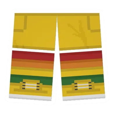 Unturned Yellow Sawed-Off Shorts (Rainbow) clothing icon