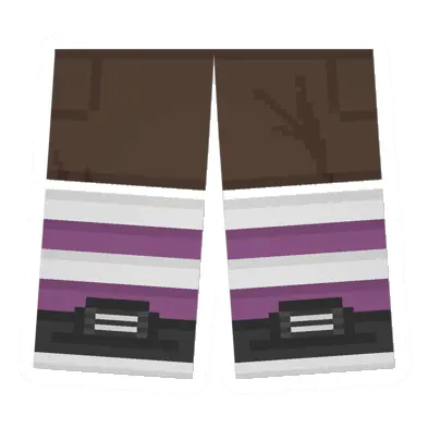 Unturned Corduroy Sawed-Off Shorts (White & Pink) clothing icon