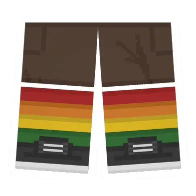 Unturned Corduroy Sawed-Off Shorts (Rainbow) clothing icon