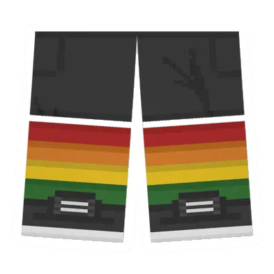 Unturned Trouser Sawed-Off Shorts (Rainbow) clothing icon