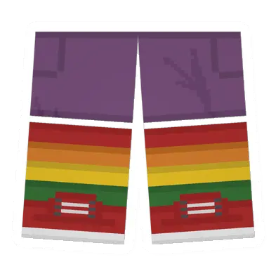 Unturned Animator Sawed-Off Shorts (Rainbow) clothing icon