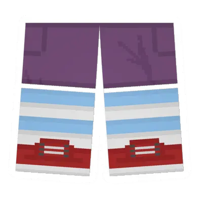 Unturned Animator Sawed-Off Shorts (Light Blue & White) item icon