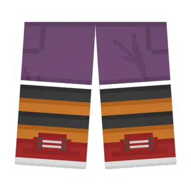 Unturned Animator Sawed-Off Shorts (Orange & Black) clothing icon