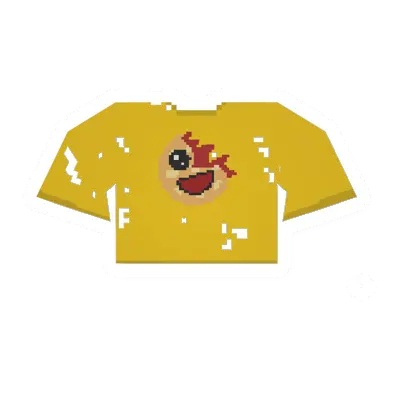 Unturned Worn Yellow Seppuku Waffles Tee clothing icon
